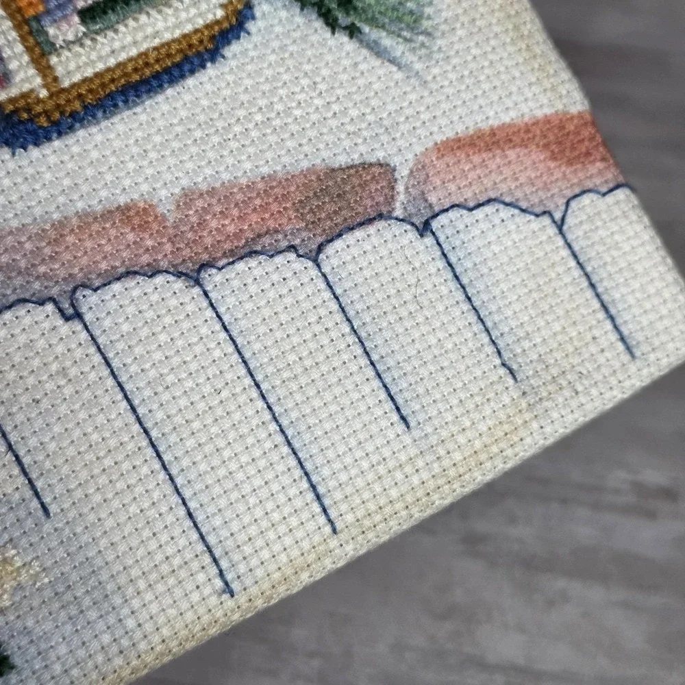 Finished Vtg Needlepoint Tapestry Candamar Design 